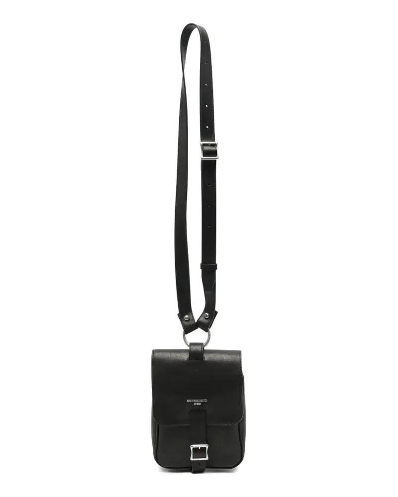 Ann Demeulemeester Kuriertasche mit Schnallenverschluss - Schwarz Schwarz