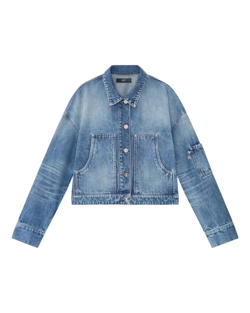 Amiri Jeansjacke im Workwear-Look - Blau Blau