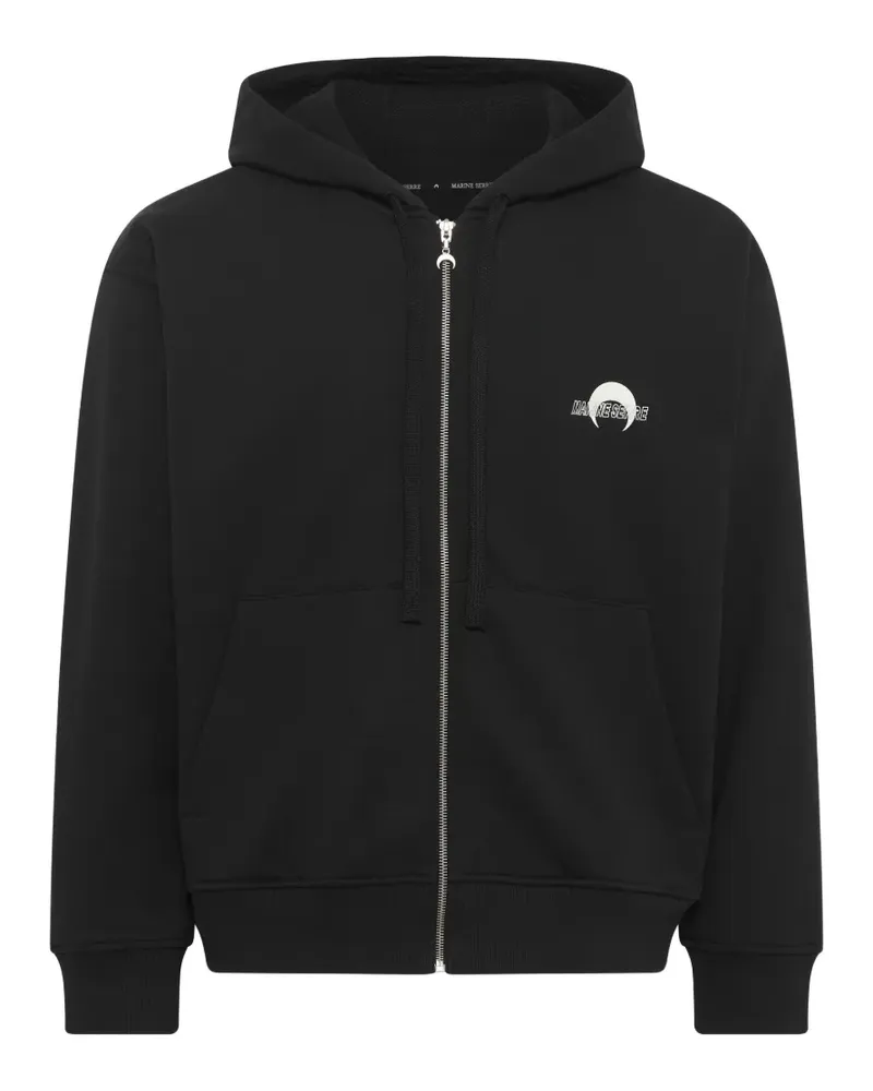 Marine Serre MS Sport Kapuzenjacke - Schwarz Schwarz