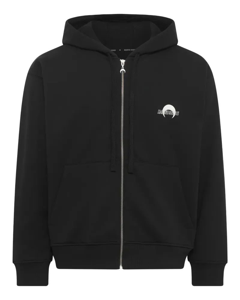 Marine Serre MS Sport Kapuzenjacke - Schwarz Schwarz