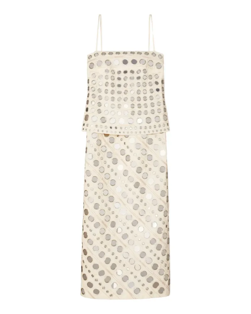 Tory Burch Keid mit Spiegelapplikation - Weiß Weiß