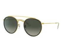 Sonnenbrille mit rundem Gestell - Gold