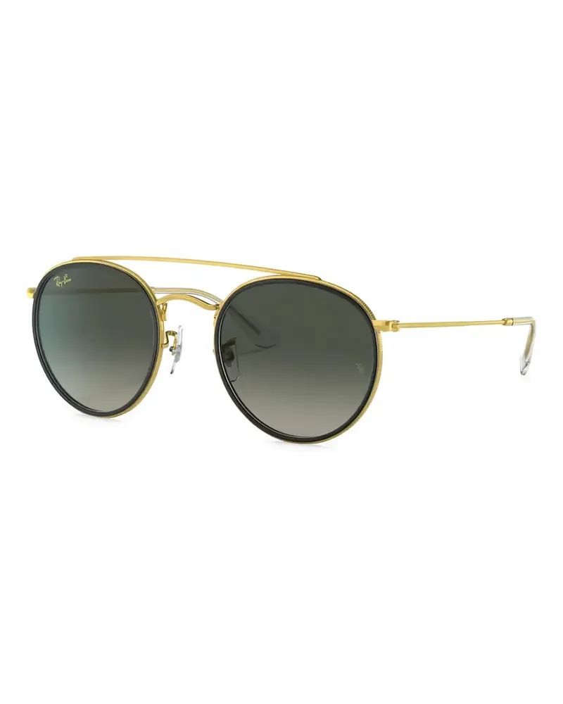 Ray Ban Sonnenbrille mit rundem Gestell - Gold Gold