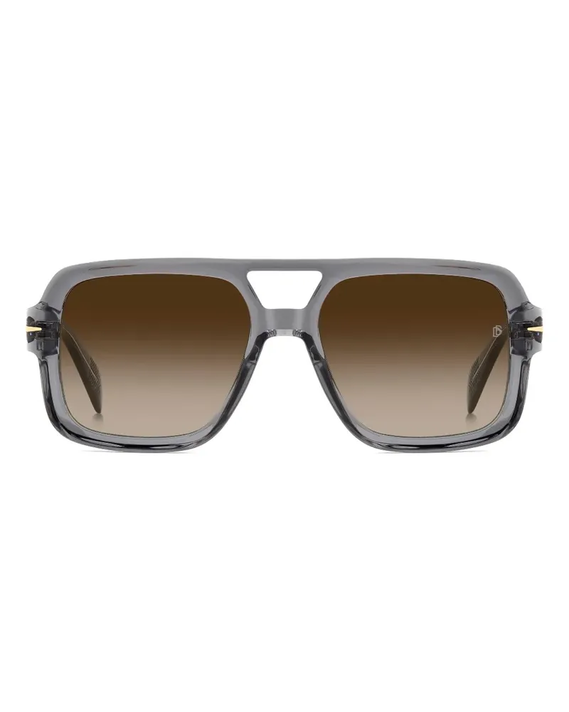 EYEWEAR by DAVID BECKHAM sculpted-frame sunglasses - Grau Grau