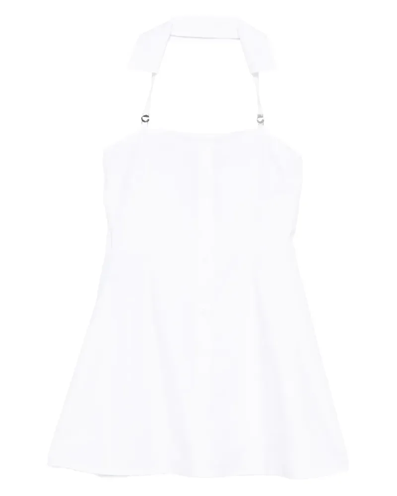 COPERNI halterneck button-front dress - Weiß Weiß