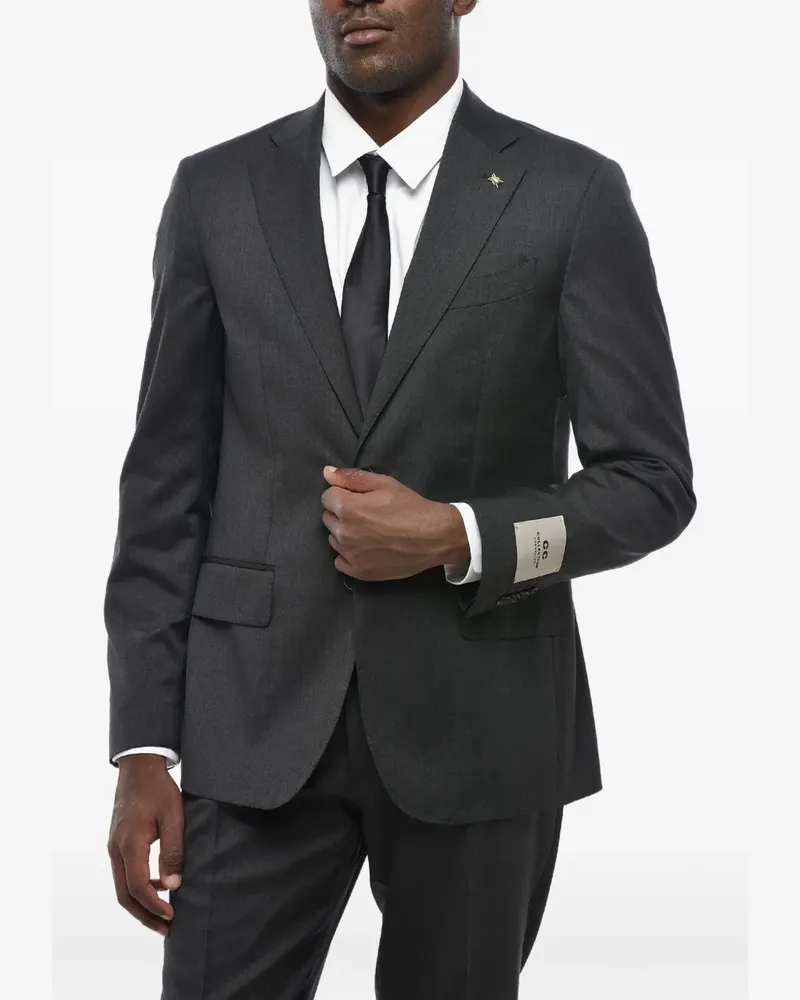 Corneliani single-breasted virgin wool suit - Grau Grau