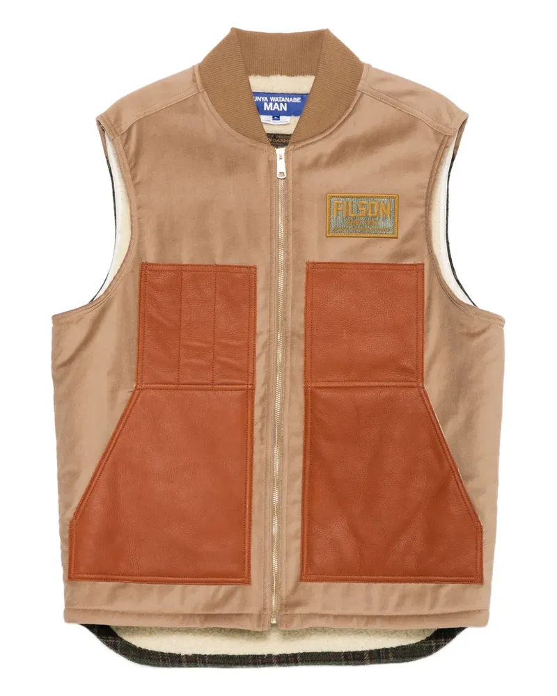 Junya Watanabe x Filson Weste mit Logo-Patch - Braun Braun