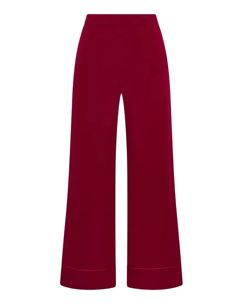 Maliparmi piping-detail straight-leg trousers - Rot Rot
