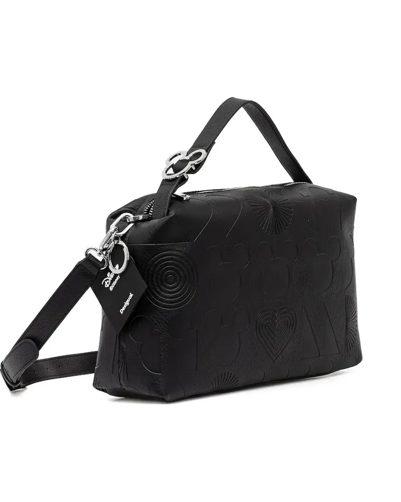 Desigual x Disney Mickey Mouse Umhängetasche - Schwarz Schwarz