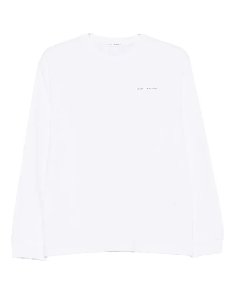 Cecilie Bahnsen Lily logo-print T-shirt - Weiß Weiß
