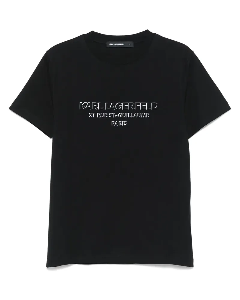 Karl Lagerfeld T-Shirt mit Logo-Print - Schwarz Schwarz