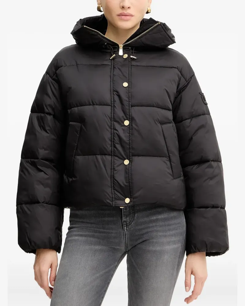 Pinko buttoned hooded jacket - Schwarz Schwarz