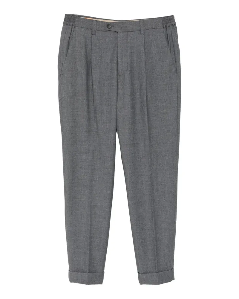 Alpha Industries pleated-front cuffed trousers - Grau Grau