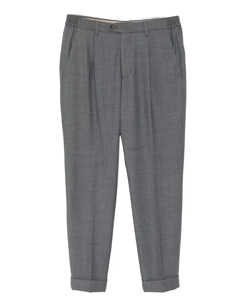 Alpha Industries pleated-front cuffed trousers - Grau Grau