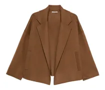 Jacke mit Oversized-Revers - Braun