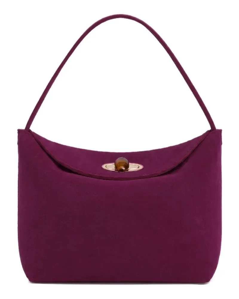 Christopher Esber Mini Turnlock Schultertasche aus Wildleder - Rosa Rosa