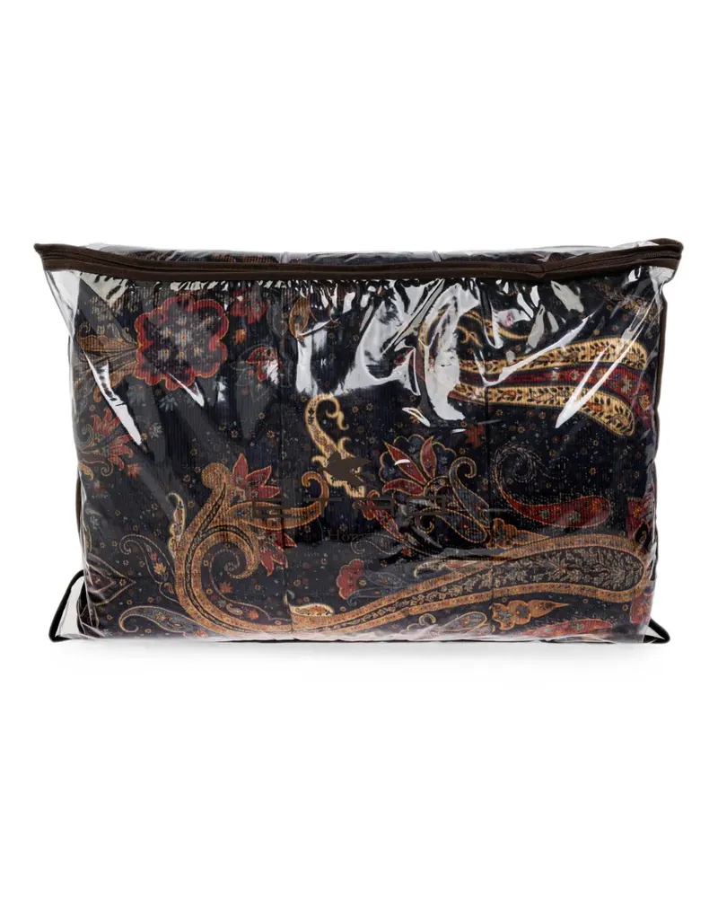 Etro Decke mit Paisley-Print - Blau Blau