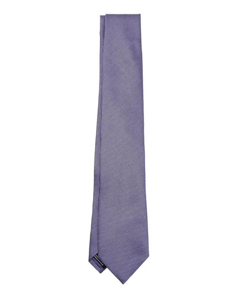 Tom Ford micro-pattern tie - Violett Violett