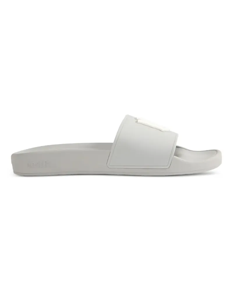 Amiri monogram-motif slides - Grau Grau