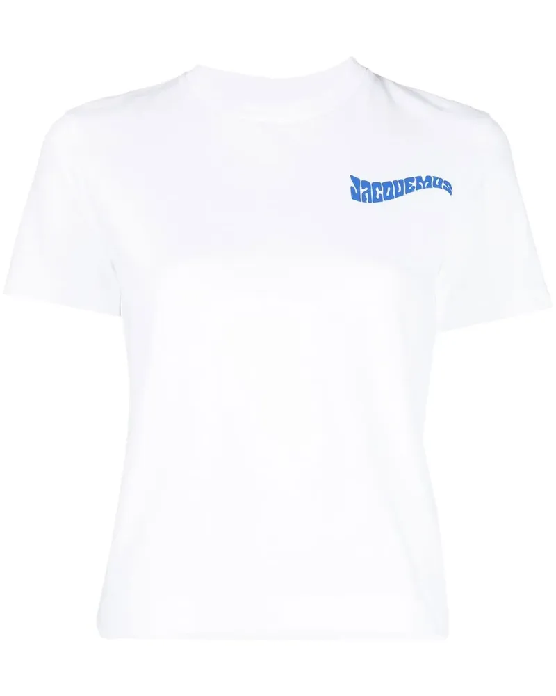 Jacquemus Le T-shirt Camargue Oberteil mit Logo-Print - Weiß Weiß