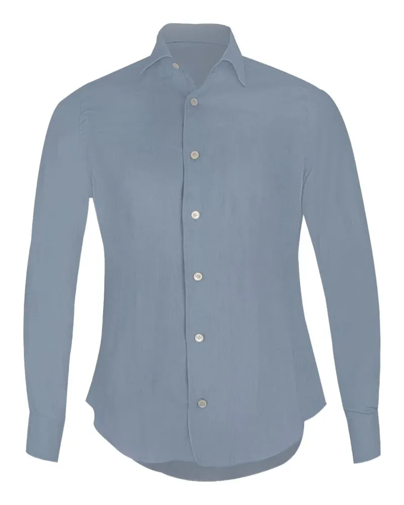 Eleventy long-sleeve button-down shirt - Blau Blau