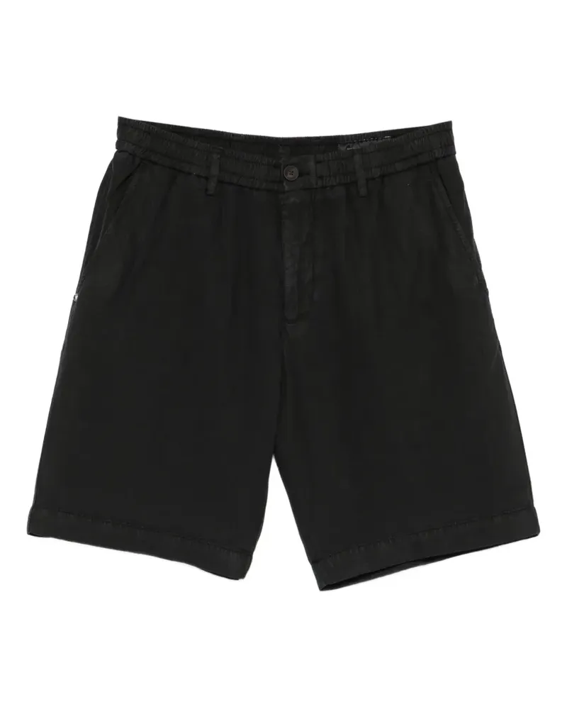 PLAN C Robert Shorts mit elastischem Bund - Schwarz Schwarz