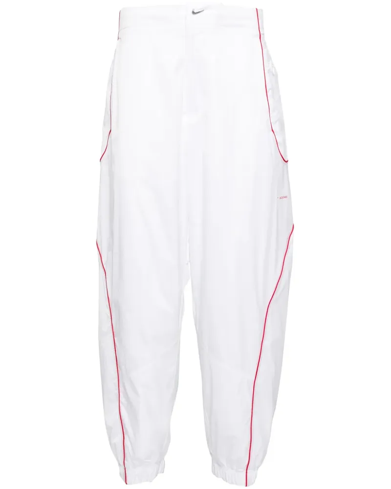 Nike Paspelierte Hose - Weiß Weiß