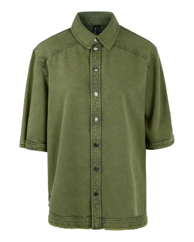 Marc Cain short-sleeved denim shirt - Grün Grün