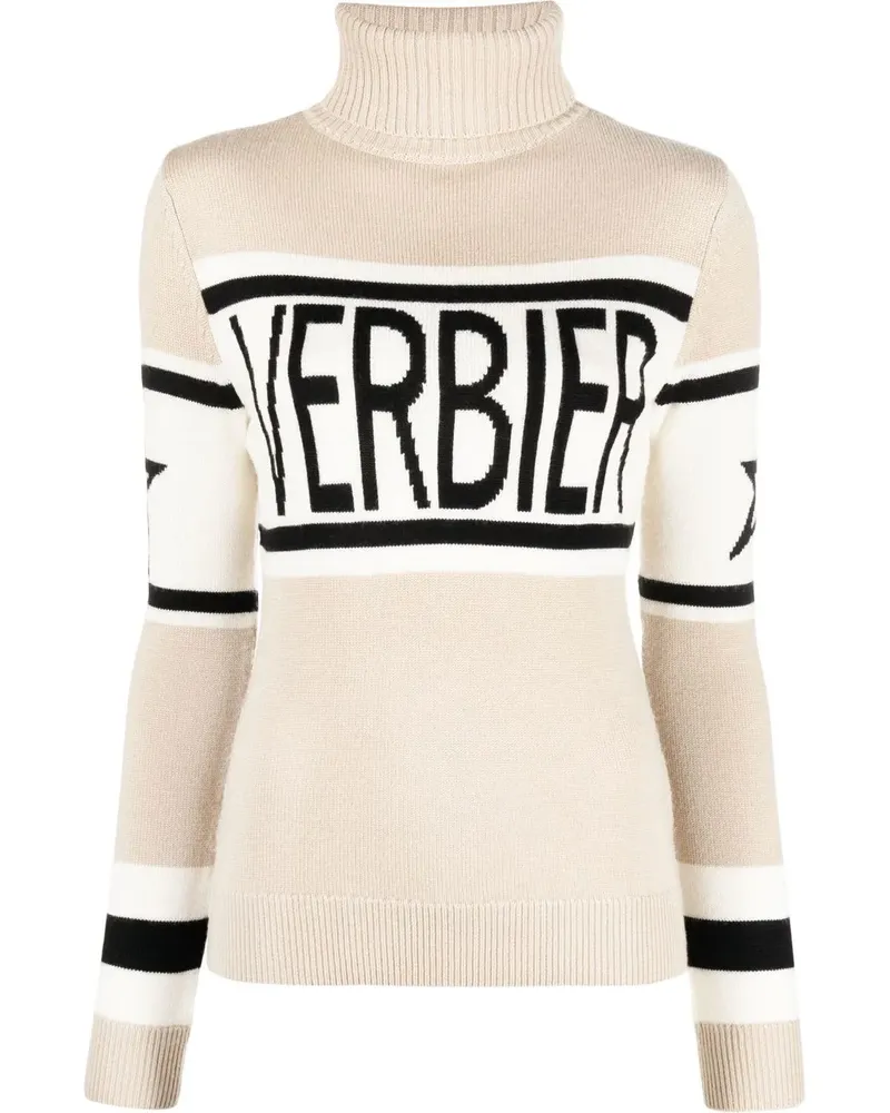 Perfect Moment Intarsien-Pullover mit Rollkragen - Nude Nude