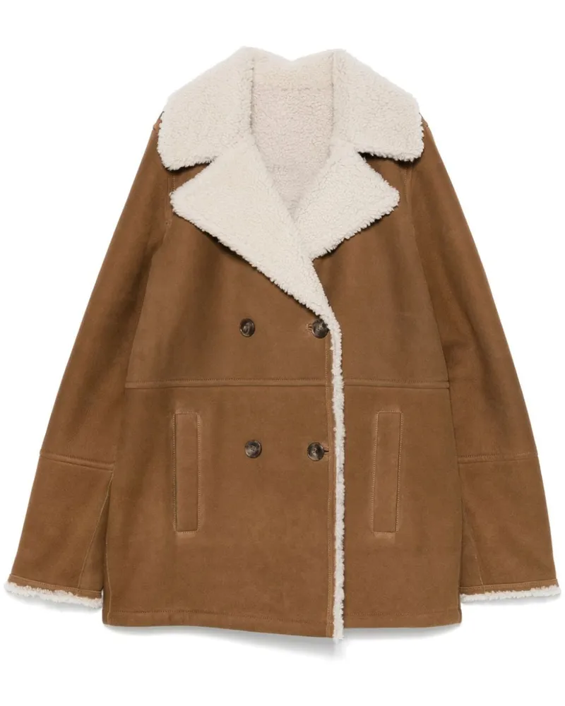 Yves Salomon Jacke aus Wildleder - Braun Braun
