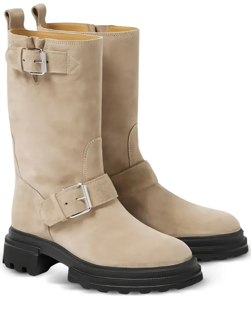 Hogan Bikerstiefel mit Schnallen - Nude Nude