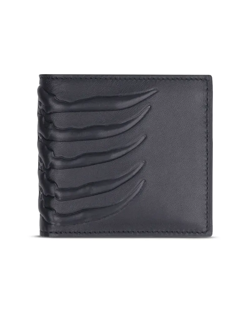 Alexander McQueen Portemonnaie mit Logo-Prägung - Schwarz Schwarz