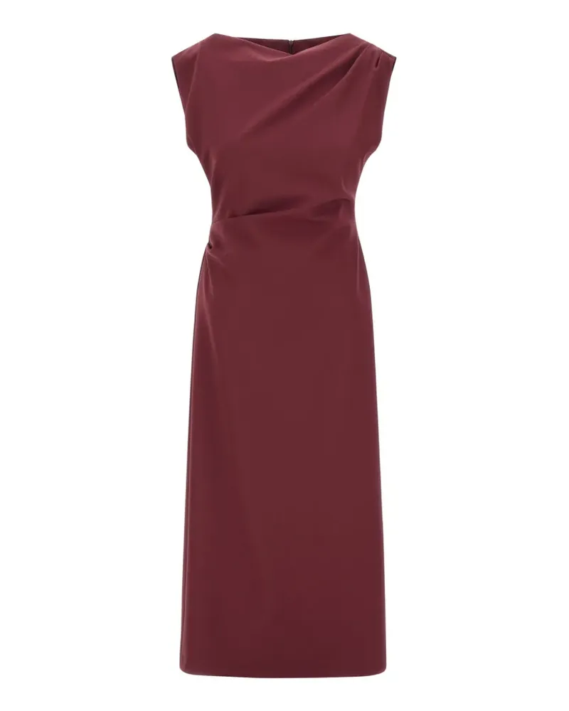 Herno Drapiertes Midikleid - Rot Rot