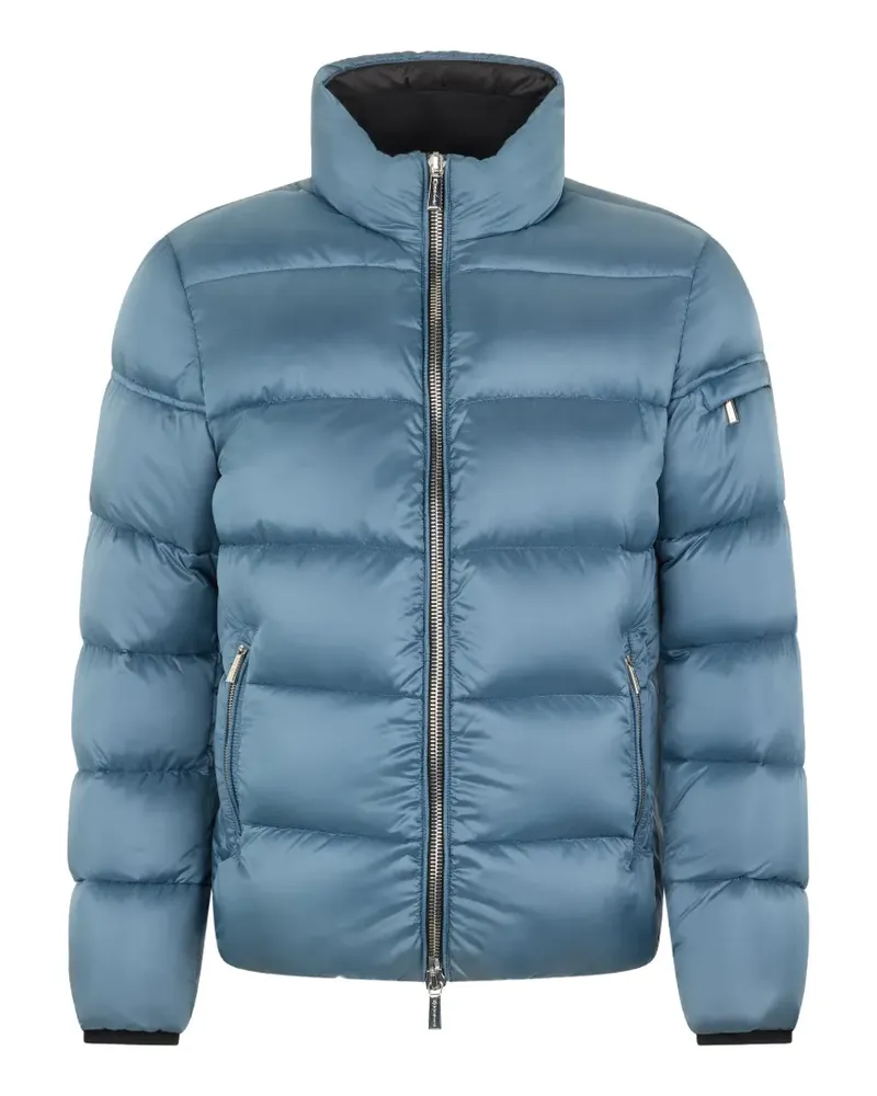 MOORER funnel-neck padded jacket - Blau Blau