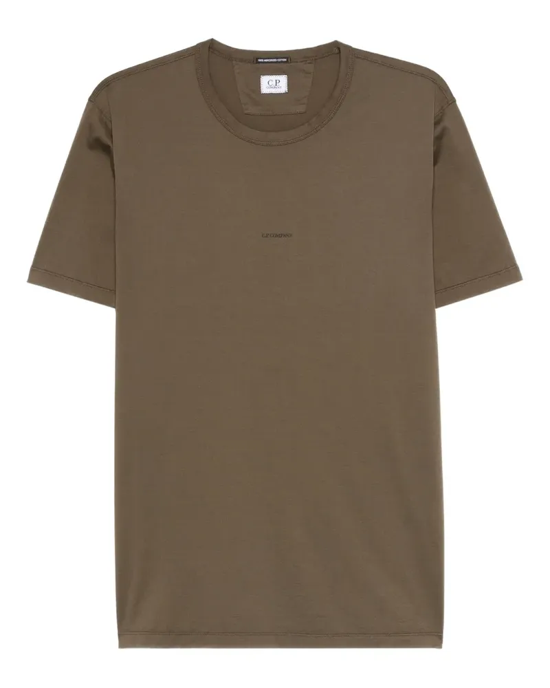 C.P. Company T-Shirt mit Logo-Stickerei - 683 IVY GREEN 683