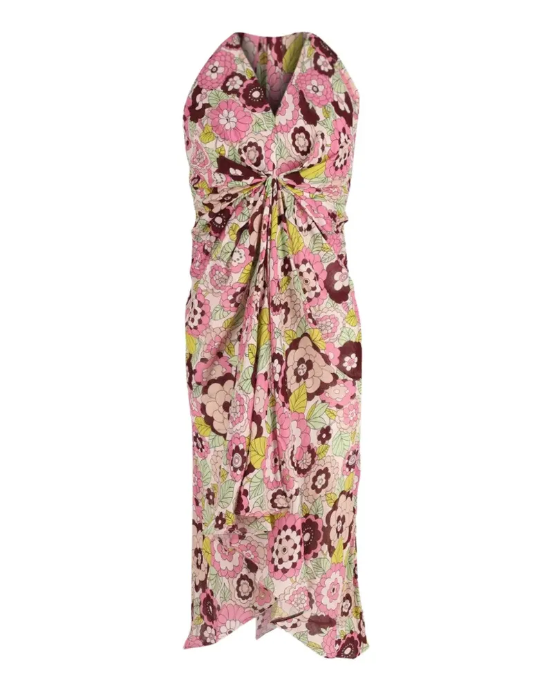 Dodo Bar Or floral-print midi dress - Rosa Rosa
