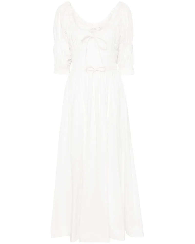 DÔEN Ischia Midikleid - Weiß Weiß