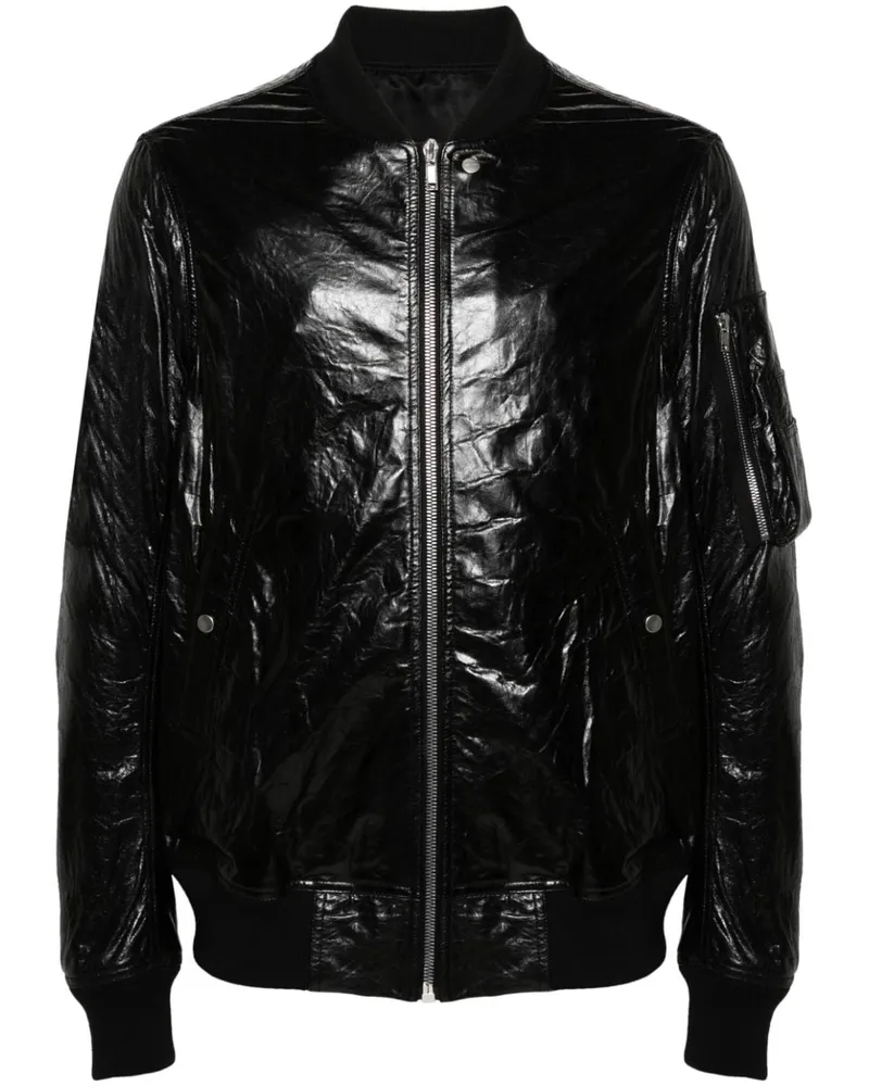 Rick Owens Classic Flight Bomberjacke - Schwarz Schwarz