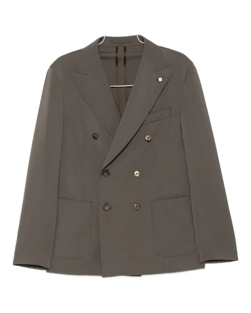 Luigi Bianchi Mantova double-breasted buttoned suit - Grün Grün