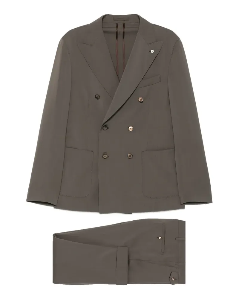 Luigi Bianchi Mantova double-breasted buttoned suit - Grün Grün