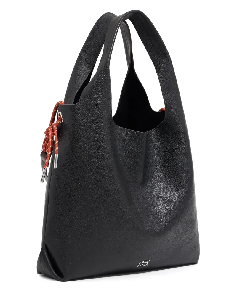 BIMBA Y LOLA Große Paper Tote Bag - Schwarz Schwarz
