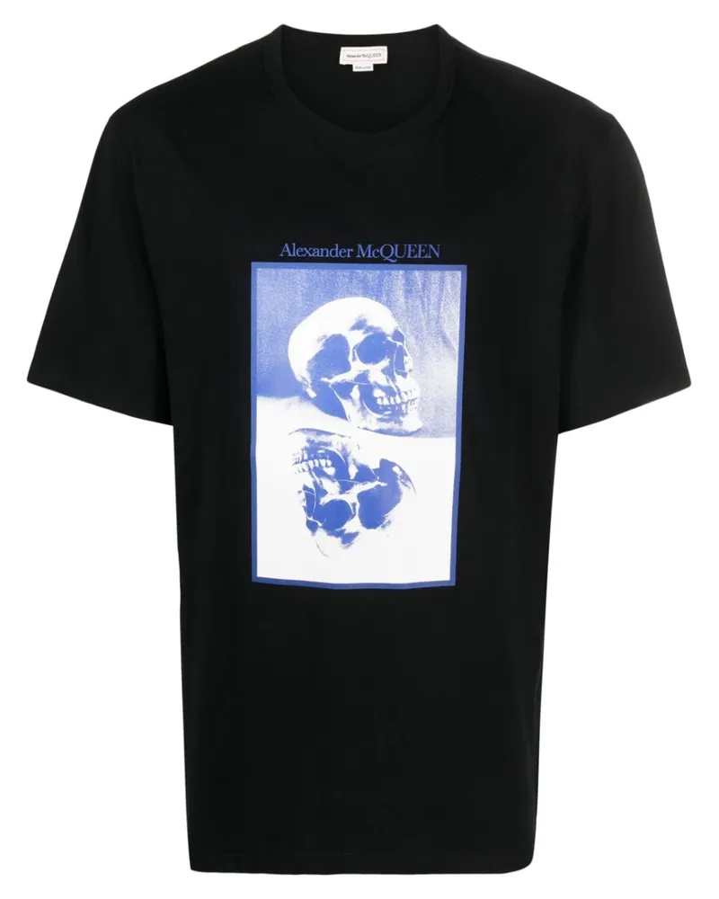 Alexander McQueen T-Shirt mit grafischem Print - Schwarz Schwarz
