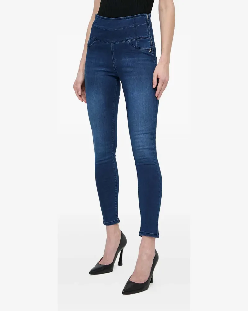 Patrizia Pepe zip-detail jeans - Blau Blau