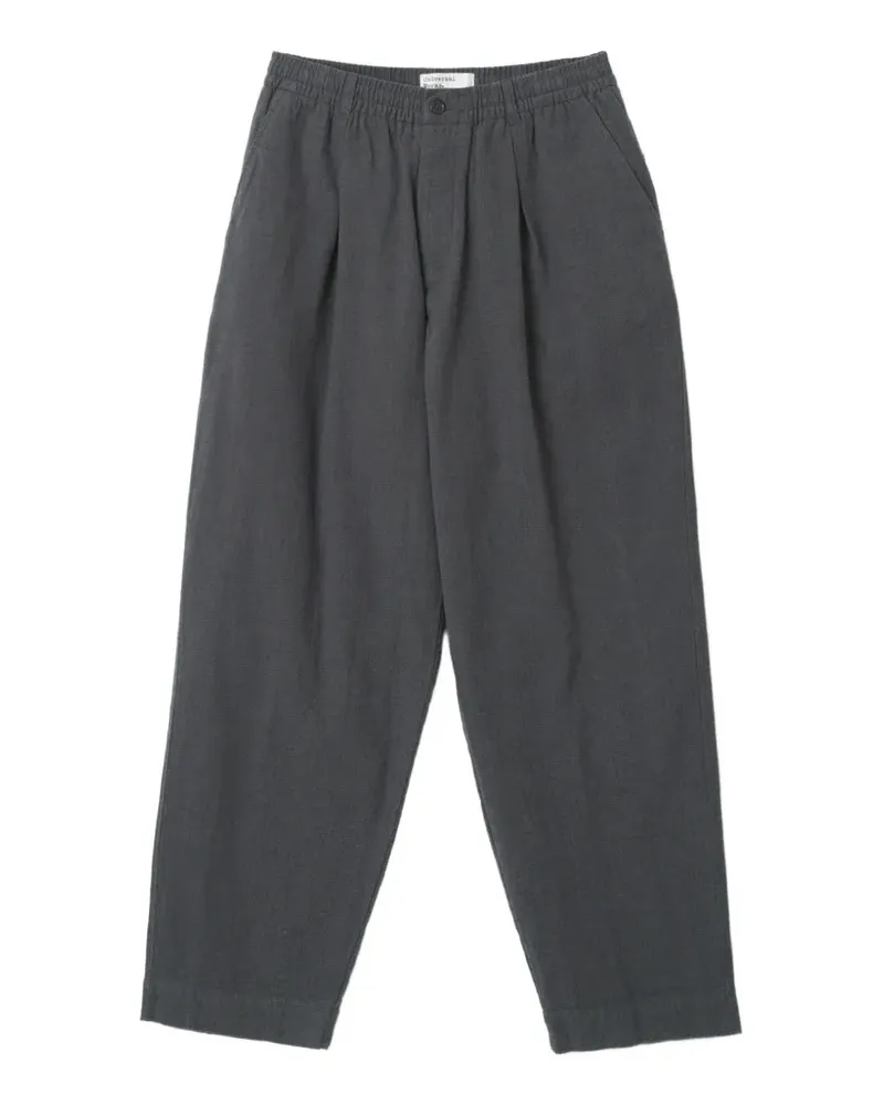 Universal Works Oxford-Hose mit Falten - Grau Grau