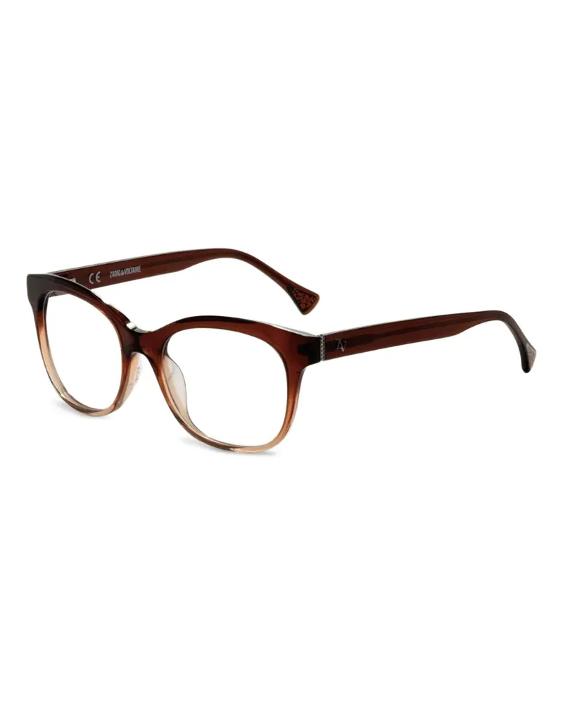 Zadig & Voltaire Klassische Cat-Eye-Brille - Braun Braun