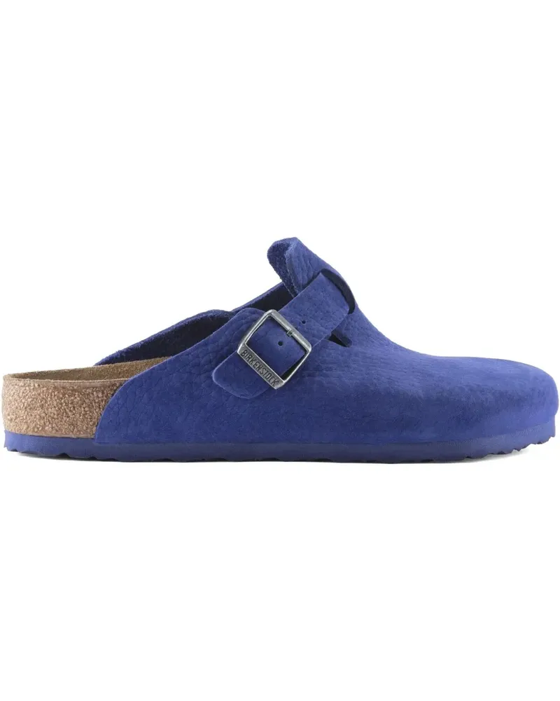 Birkenstock Boston Mules mit Indigoblau-Schnalle Blau
