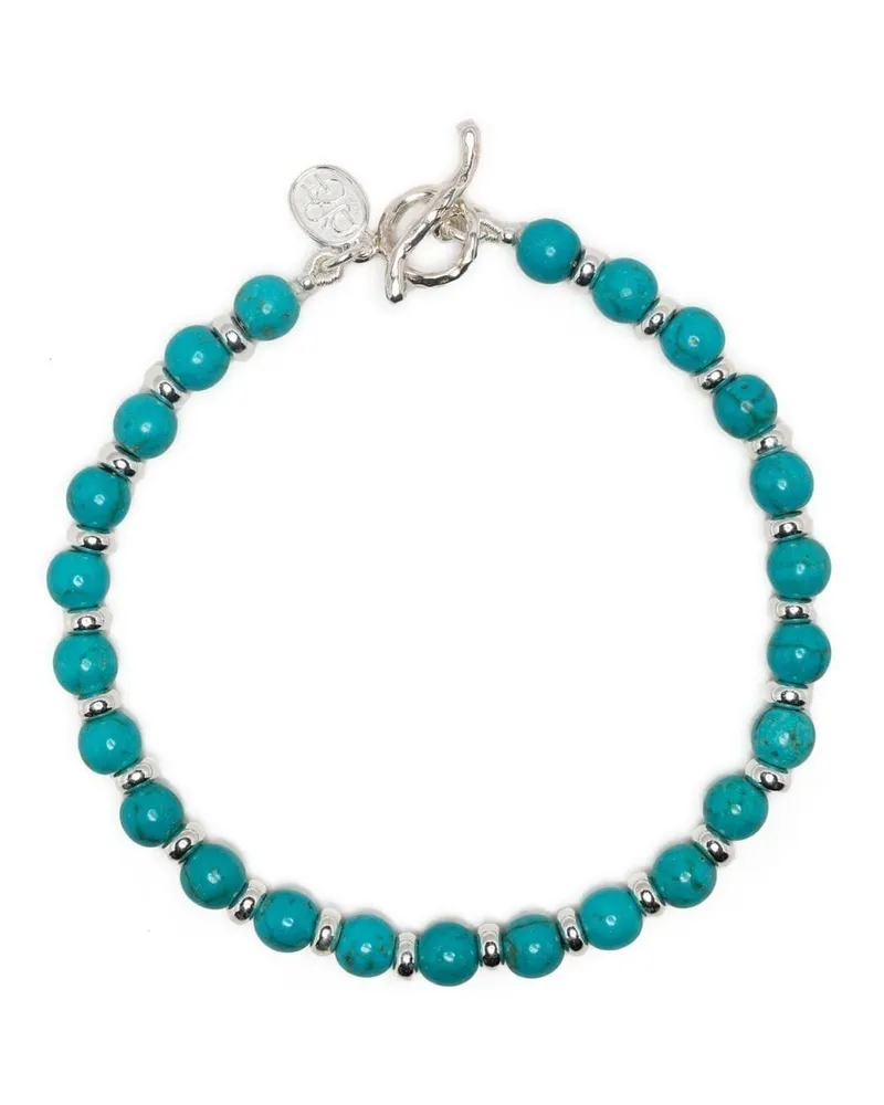 Dower & Hall Perlenarmband mit Halbedelsteinen - Blau Blau