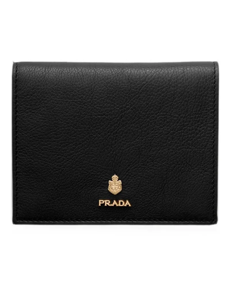 Prada small leather wallet - Schwarz Schwarz