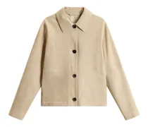 Jacke aus Wildleder - Nude