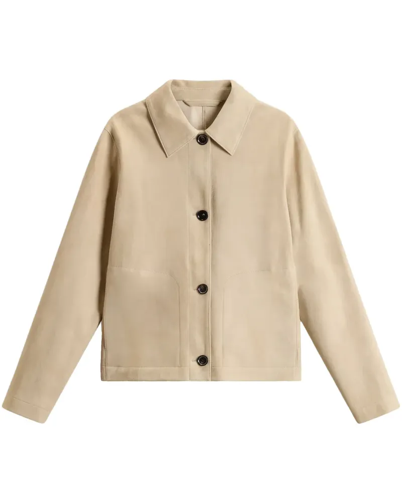 Woolrich Jacke aus Wildleder - Nude Nude